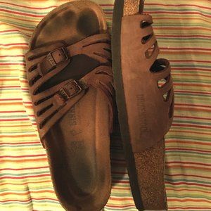 Birkenstock Granada Two-Strap Comfort Sandal Brown